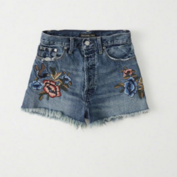 annie high rise shorts abercrombie